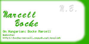 marcell bocke business card